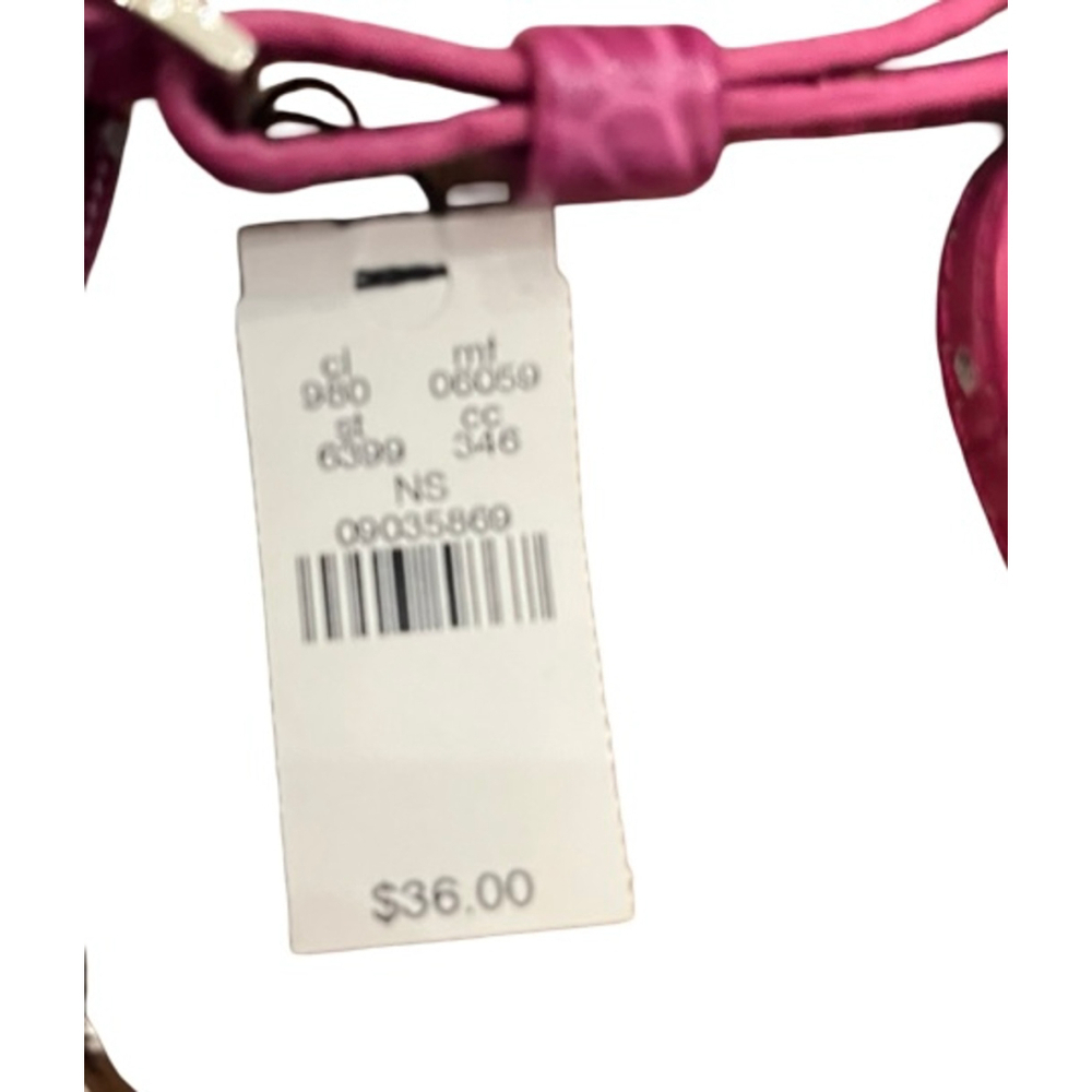 NWT Y2K Express Pink Croc Embossed Shoulder Bag. - Picture 3 of 6